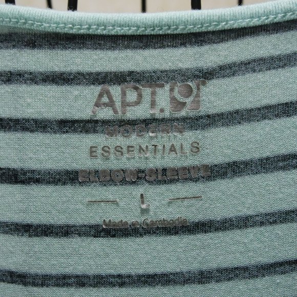 Apt. 9 Teal Black Relaxed Fit Blouse - Picture 11 of 13